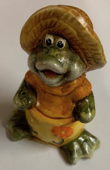 Keramik Schildkröte mit Blumenkleid